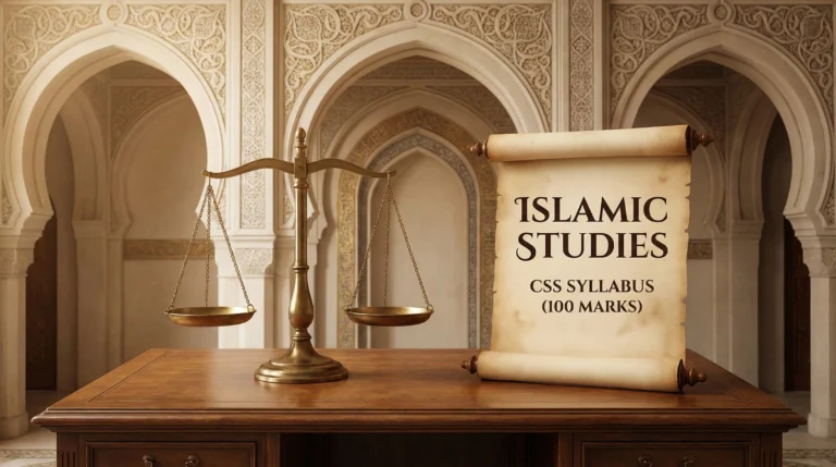 CSS ISLAMIC STUDIES SYLLABUS