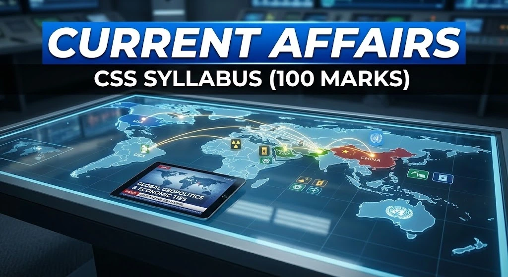 CURRENT AFFAIRS CSS SYLLABUS