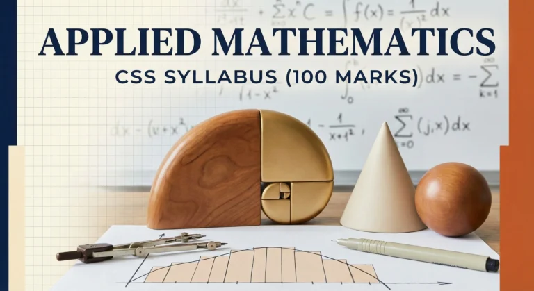 APPLIED MATHEMATICS CSS SYLLABUS