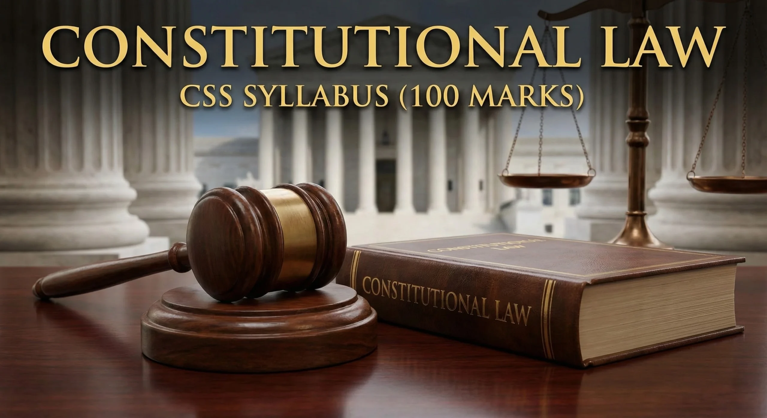 CONSTITUTIONAL LAW CSS SYLLABUS