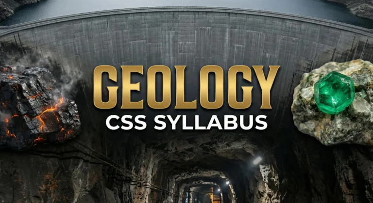GEOLOGY CSS SYLLABUS