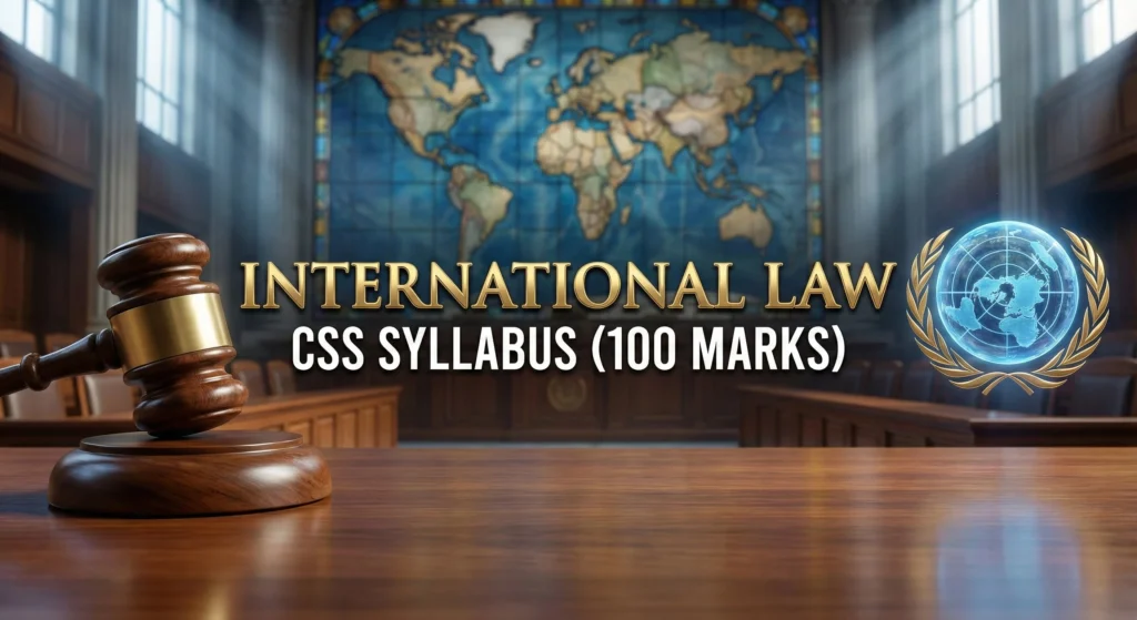 INTERNATIONAL LAW CSS SYLLABUS