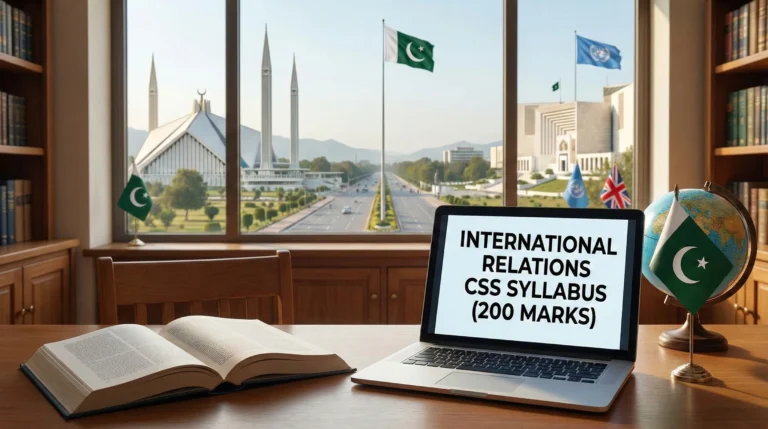 INTERNATIONAL RELATIONS CSS SYLLABUS