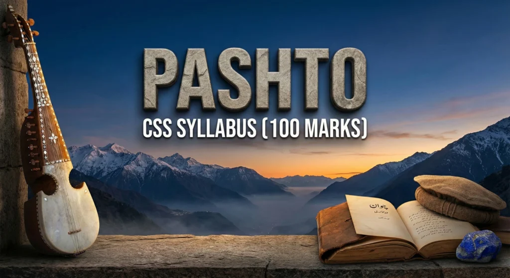 PASHTO CSS SYLLABUS