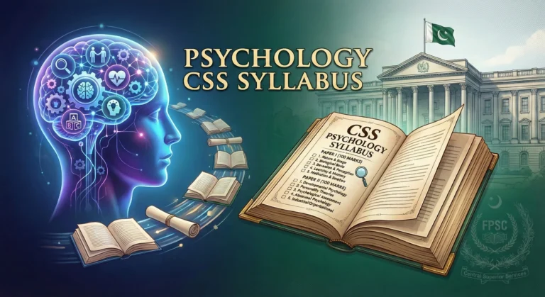 PSYCHOLOGY CSS SYLLABUS