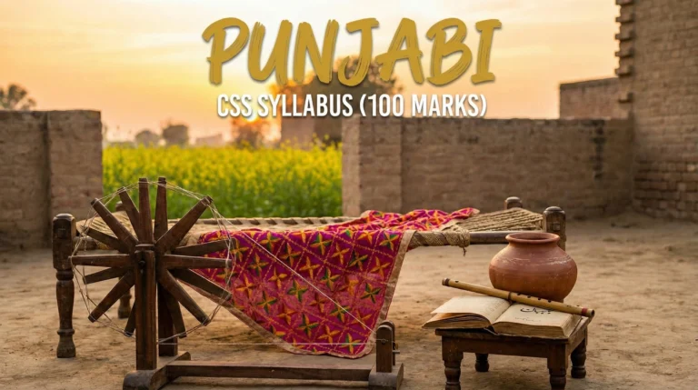 PUNJABI CSS SYLLABUS