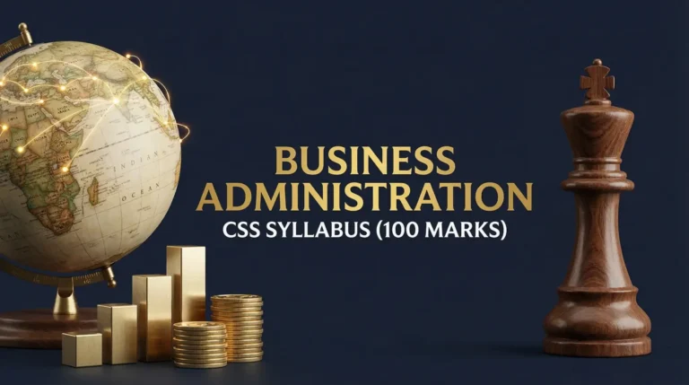 Business Administration CSS Syllabus