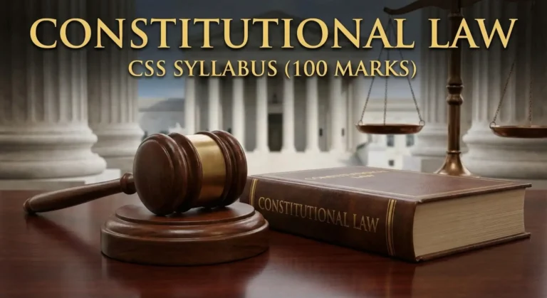 Constitutional Law CSS Syllabus