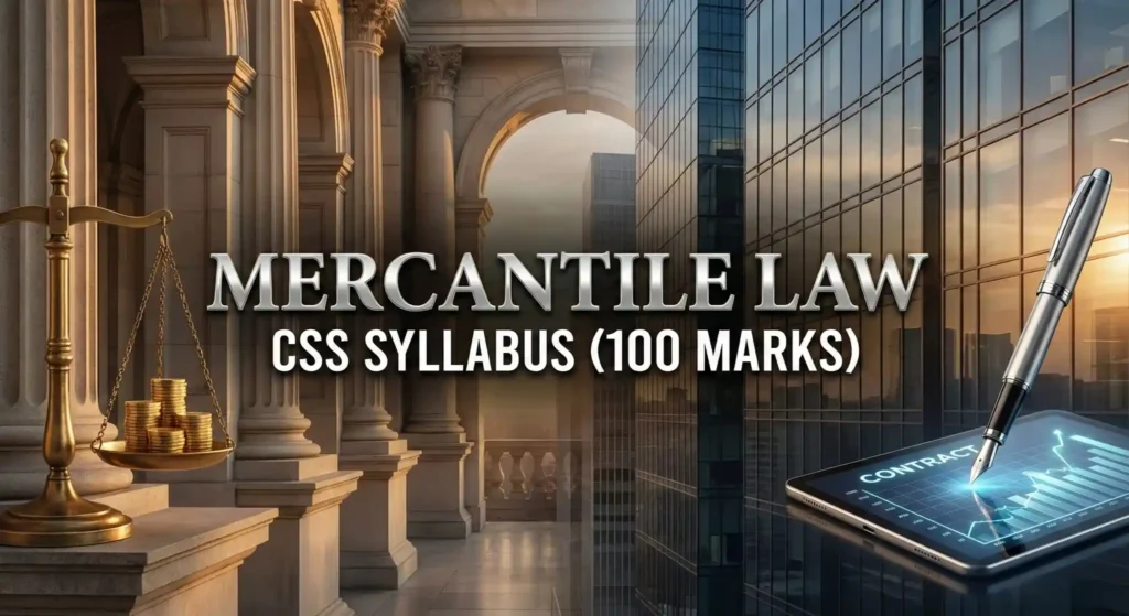Mercantile Law CSS Syllabus