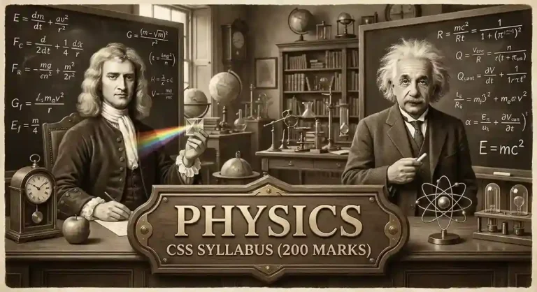 physics css syllabus