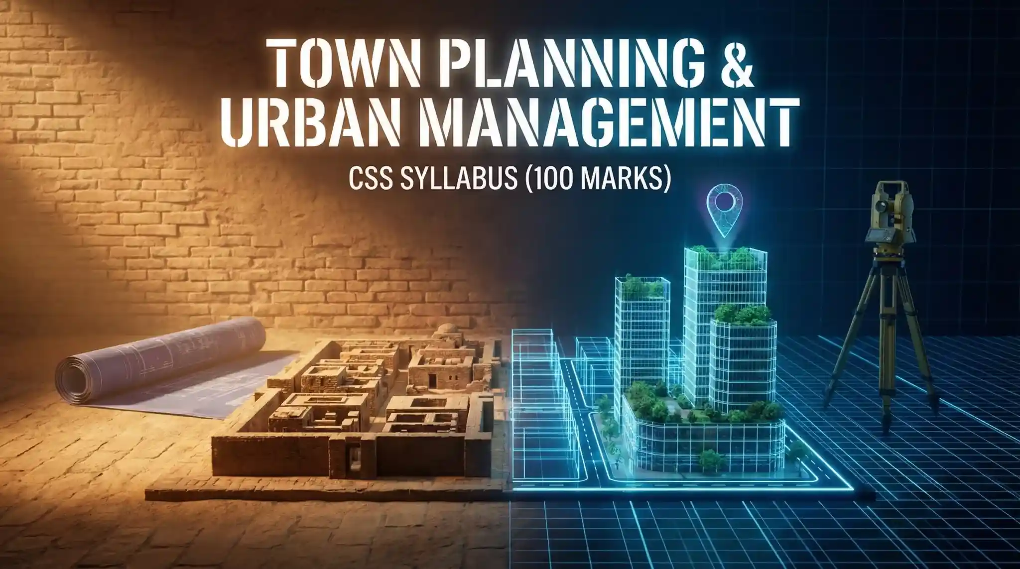 town planning and urban management css syllabus